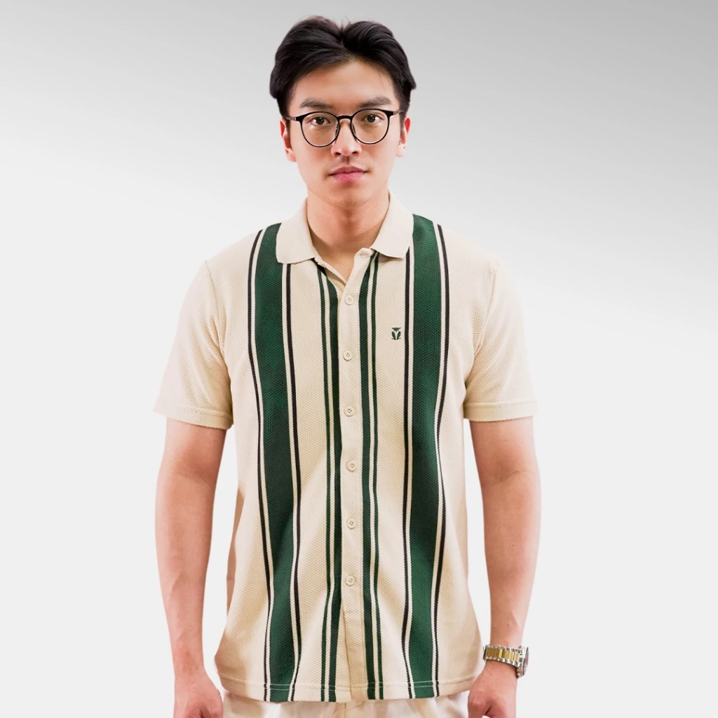 Kemeja Putih Stripe Alternatif
